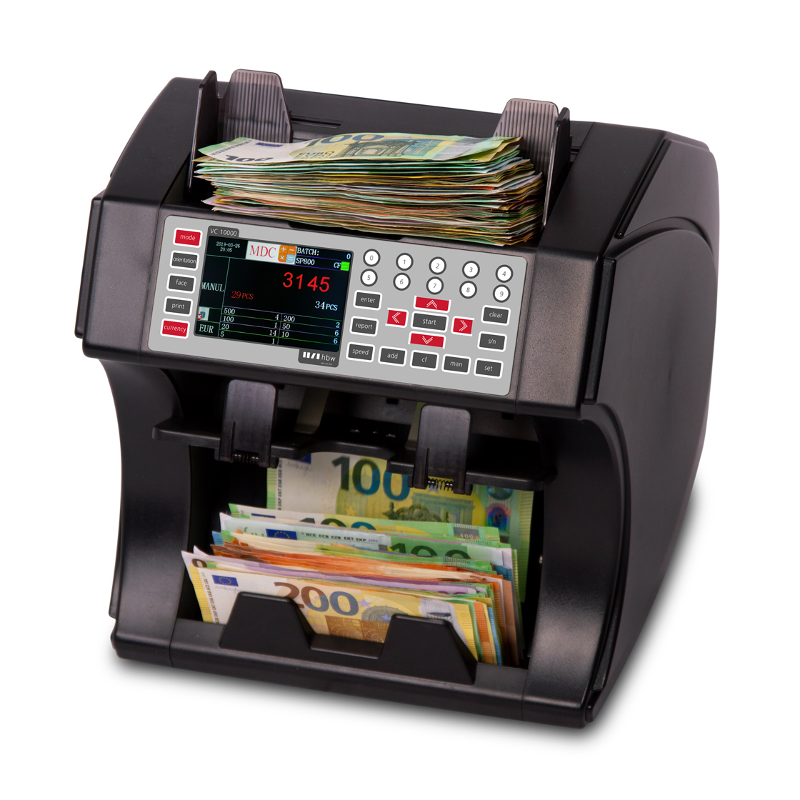 Banknotenzähler hbw VC 10000 Euro