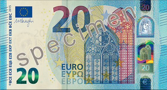 Neue 20 Eurobanknote