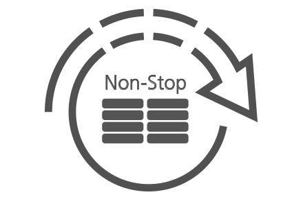 Non-Stop batch function
(coin processing)